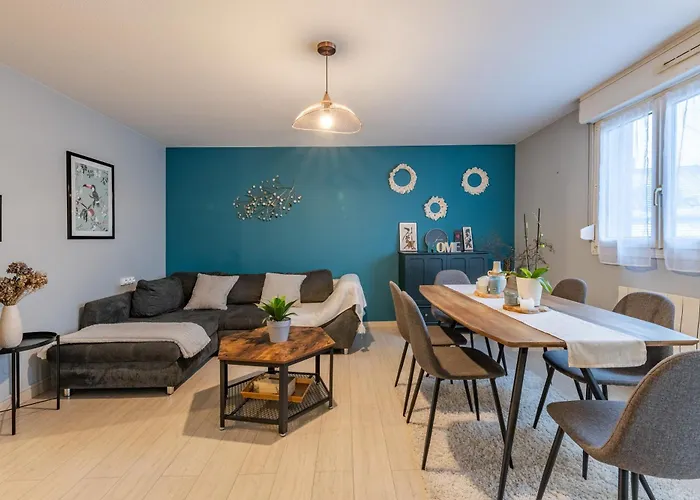 Apartment Bleu Boheme - 2 Chambres, Terrasse, Wifi Fibre -
